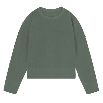 Sweater Nude Perfect Cropped Knit Green - L