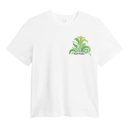 Polera Nude Plant White