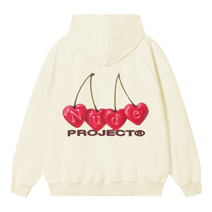 Poleron Nude Cherry Hood Marshmallow