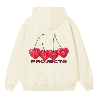 Poleron Nude Cherry Hood Marshmallow