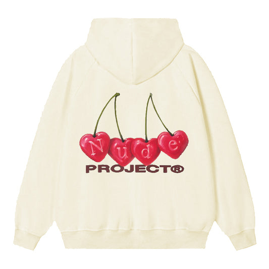 Poleron Nude Cherry Hood Marshmallow