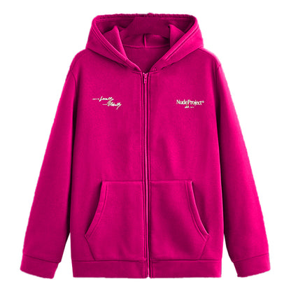 Poleron Nude Global Soon Zip-Up