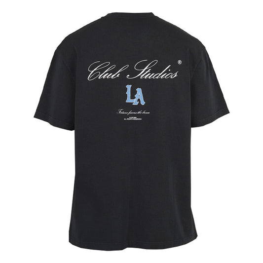 Polera Club 1984 Club Studios Washed Black - M
