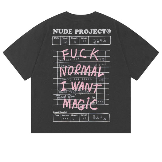 Polera Nude Fuck Normal Ash