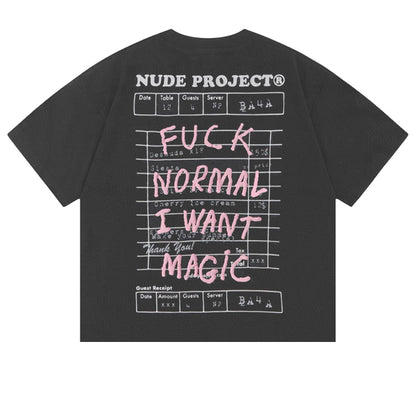Polera Nude Fuck Normal Ash