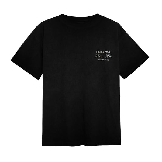 Polera Club 1984 Distressed Black - M