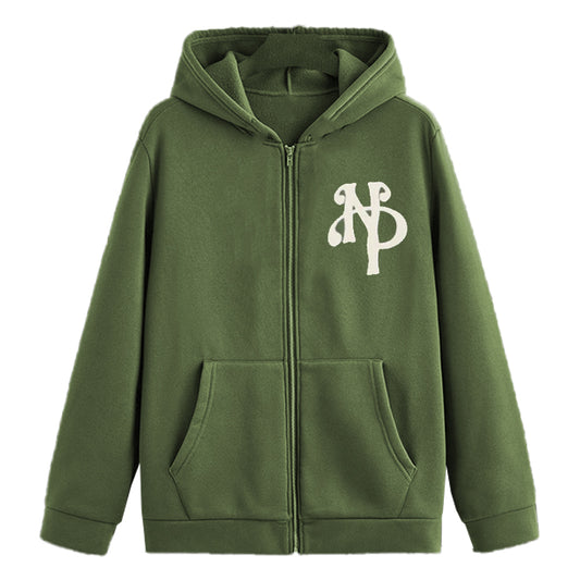 Poleron Nude Kill Bill Zip-Up Green
