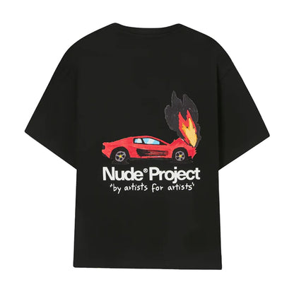 Polera Nude Rrari Black