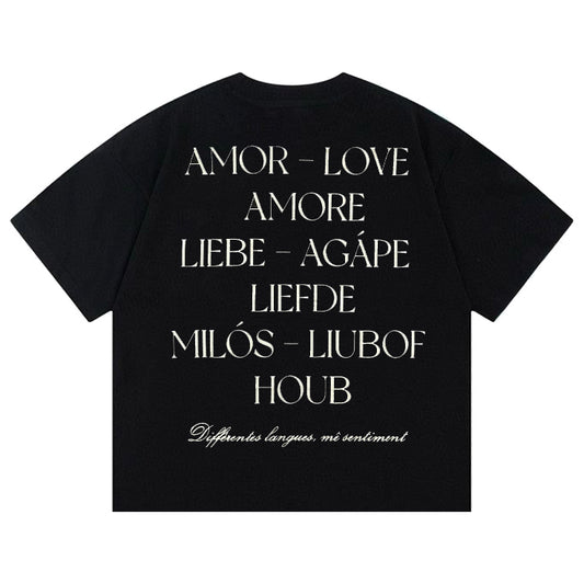 Polera Amour Apparel Boxy Black
