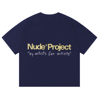Polera Nude Cult Tee Washed Navy - XL