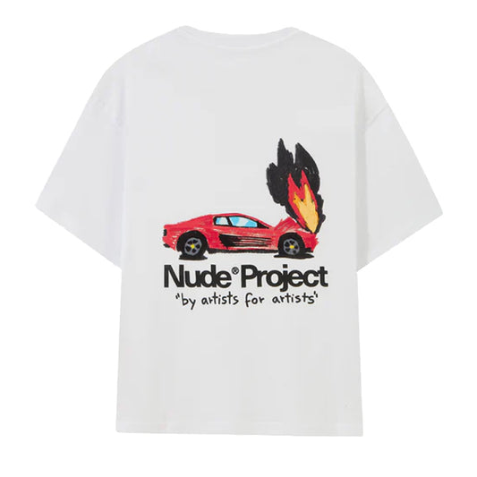 Polera Nude Rrari White