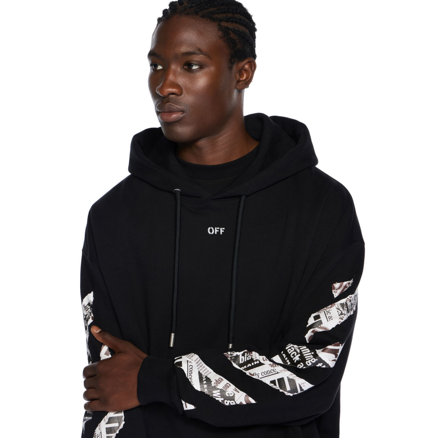 Poleron Off-White Newspaper Arrow Skate Black