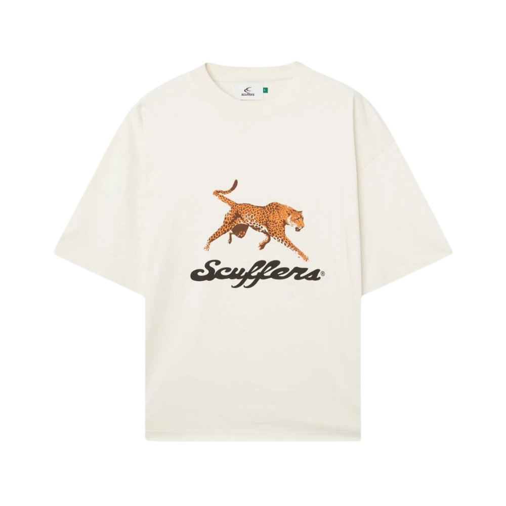 Polera Scuffers Cheetah White