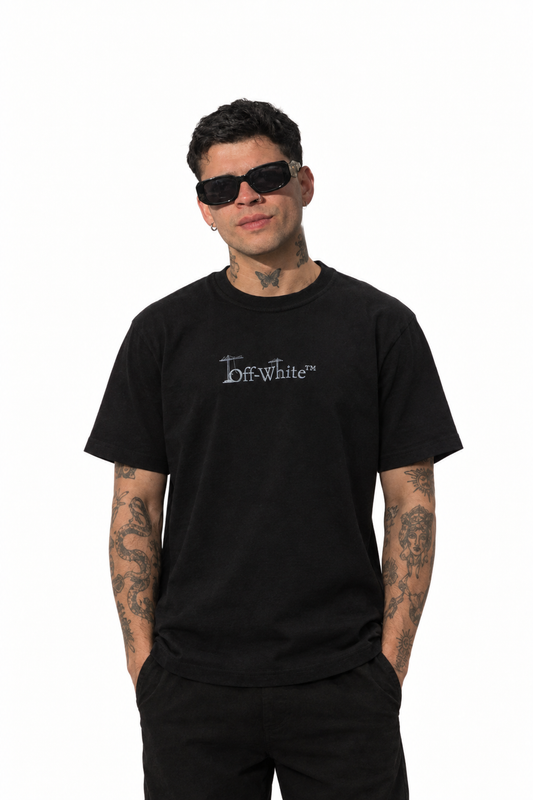 Polera Off-White City Nature Regular Black