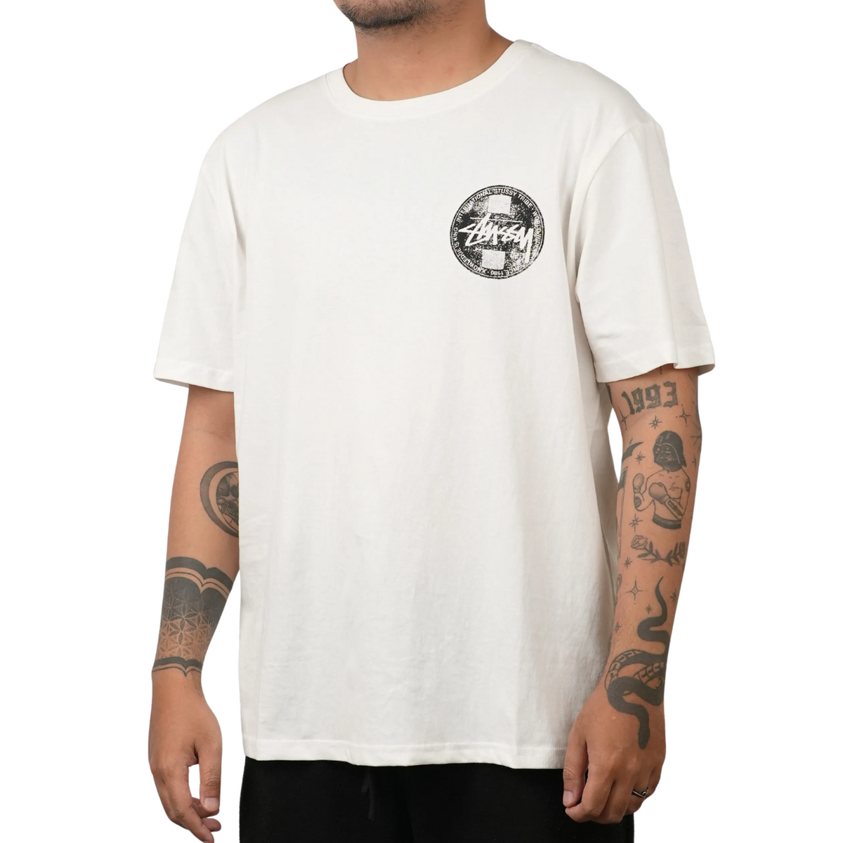 Polera Stussy Dot Stamp White
