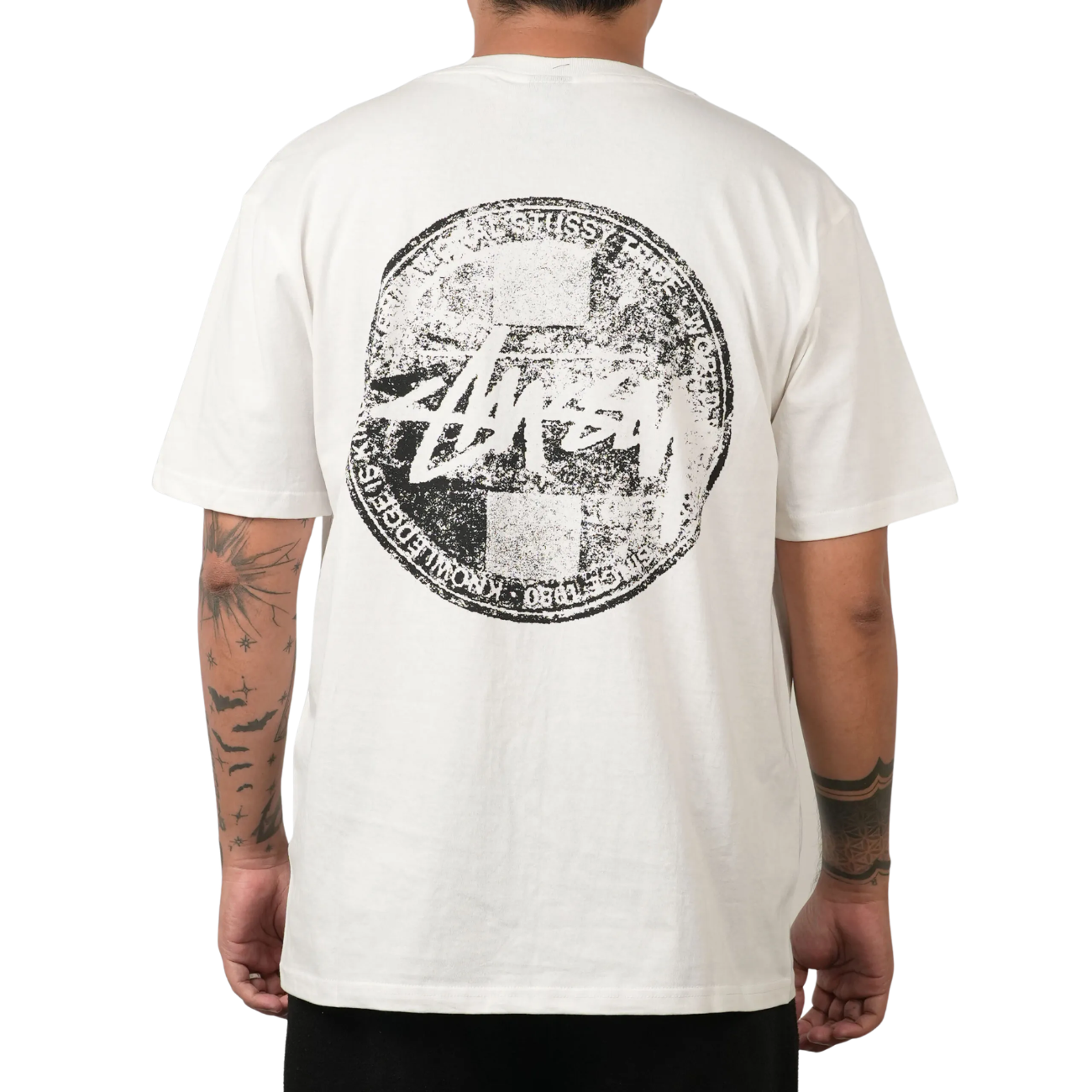 Polera Stussy Dot Stamp White