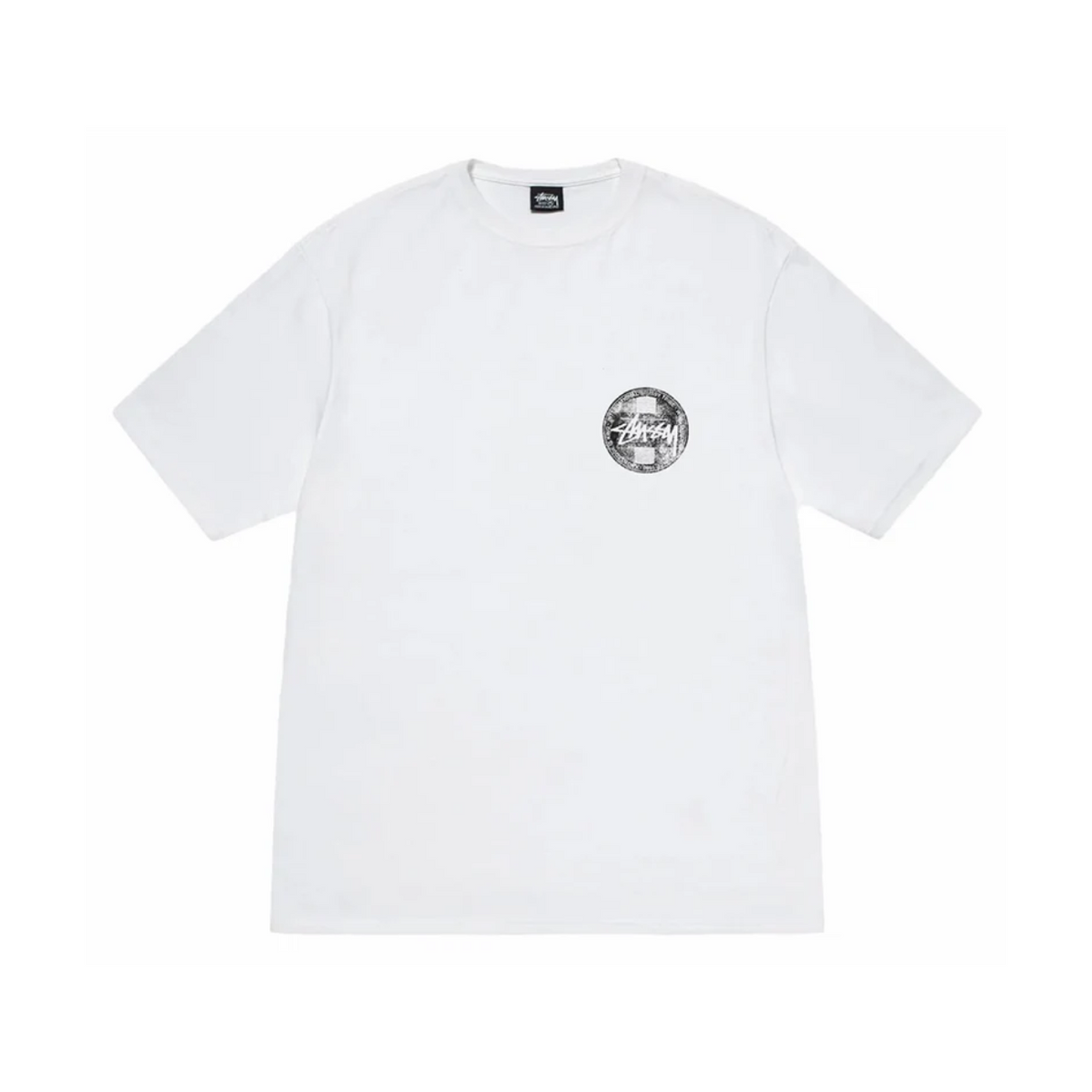 Polera Stussy Dot Stamp White