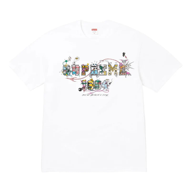 Polera Supreme Varsity White - L