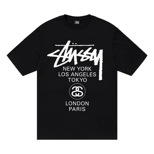 Polera Stussy World Tour Black