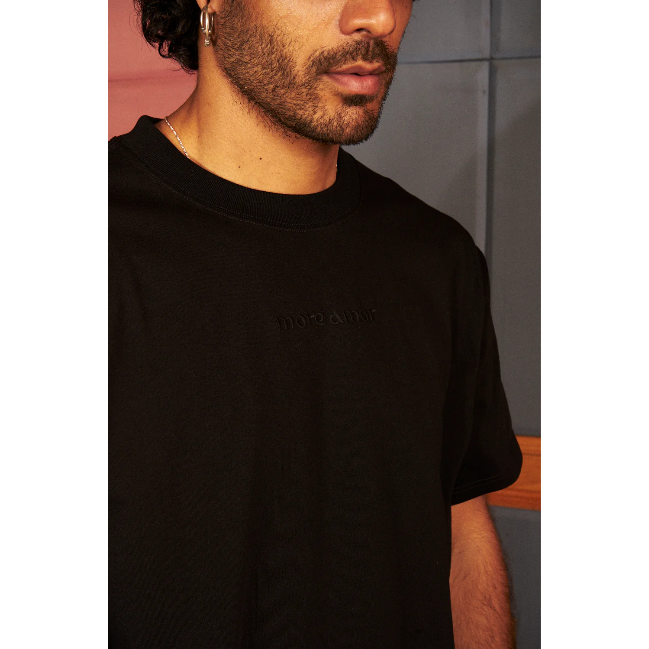 Polera More Amor Heavyweight Black