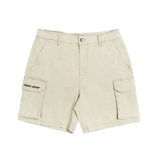 Short More Amor Cargo Ecru