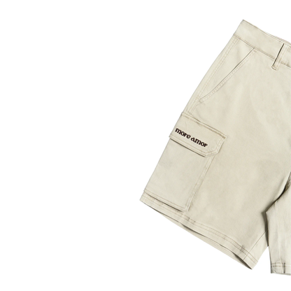 Short More Amor Cargo Ecru