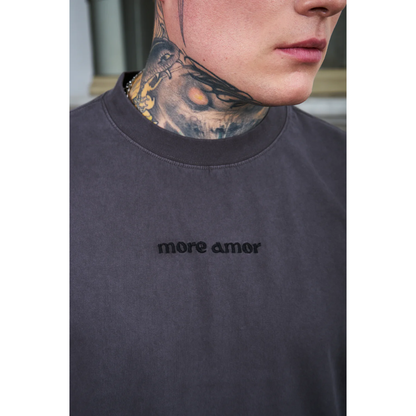 Polera More Amor Heavyweight Grey