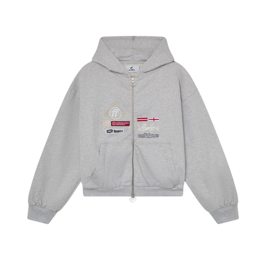 Poleron Scuffers Mayor Light Grey Zipper