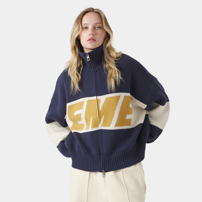Sweater Eme Studios Thrill Mustard Zipper