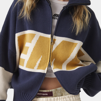 Sweater Eme Studios Thrill Mustard Zipper