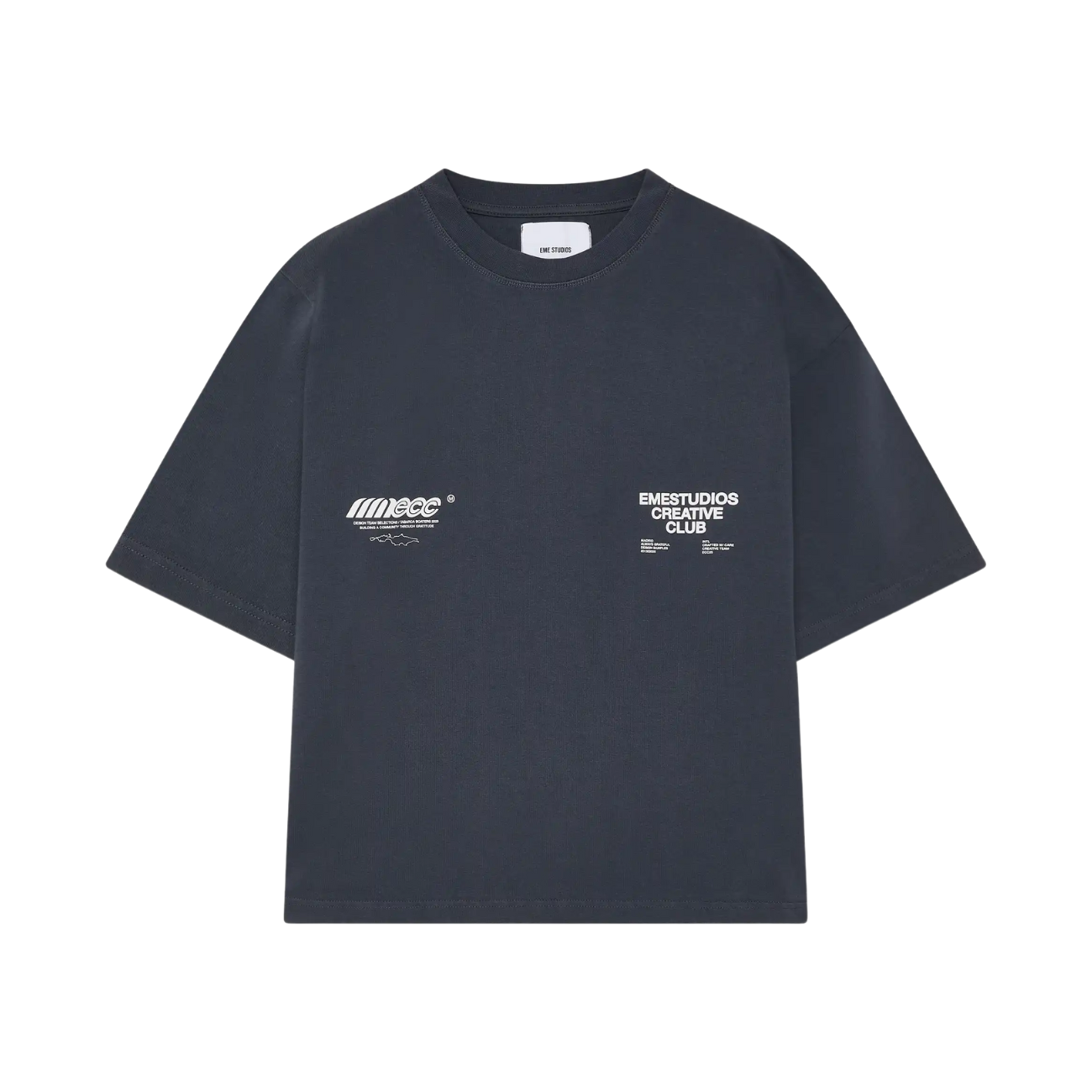 Polera Eme Studios ECC Navy Oversized