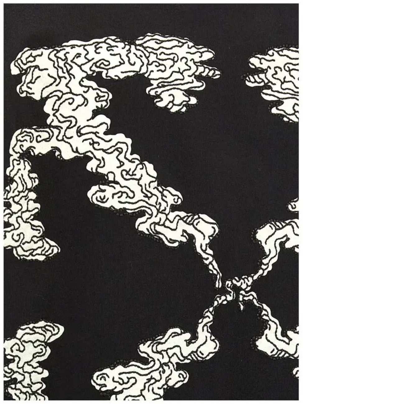 Polera Off-White Cloud Arrow Slim Fit Black