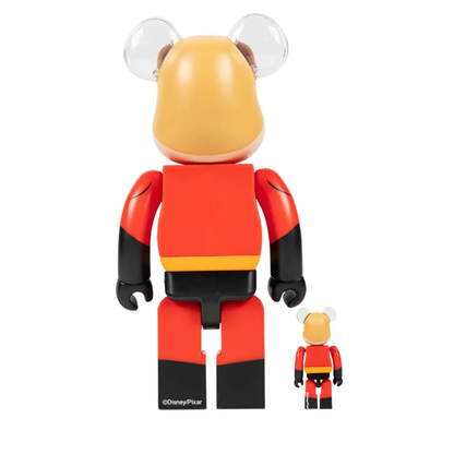 Bearbrick Disney Pixar Mr. Increíble Set 100% y 400%
