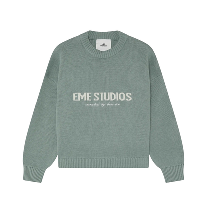 Sweater Eme Studios Master Aqua Green Knit