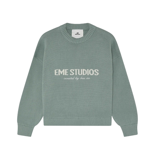 Sweater Eme Studios Master Aqua Green Knit