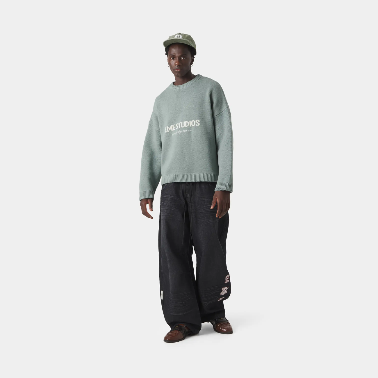 Sweater Eme Studios Master Aqua Green Knit