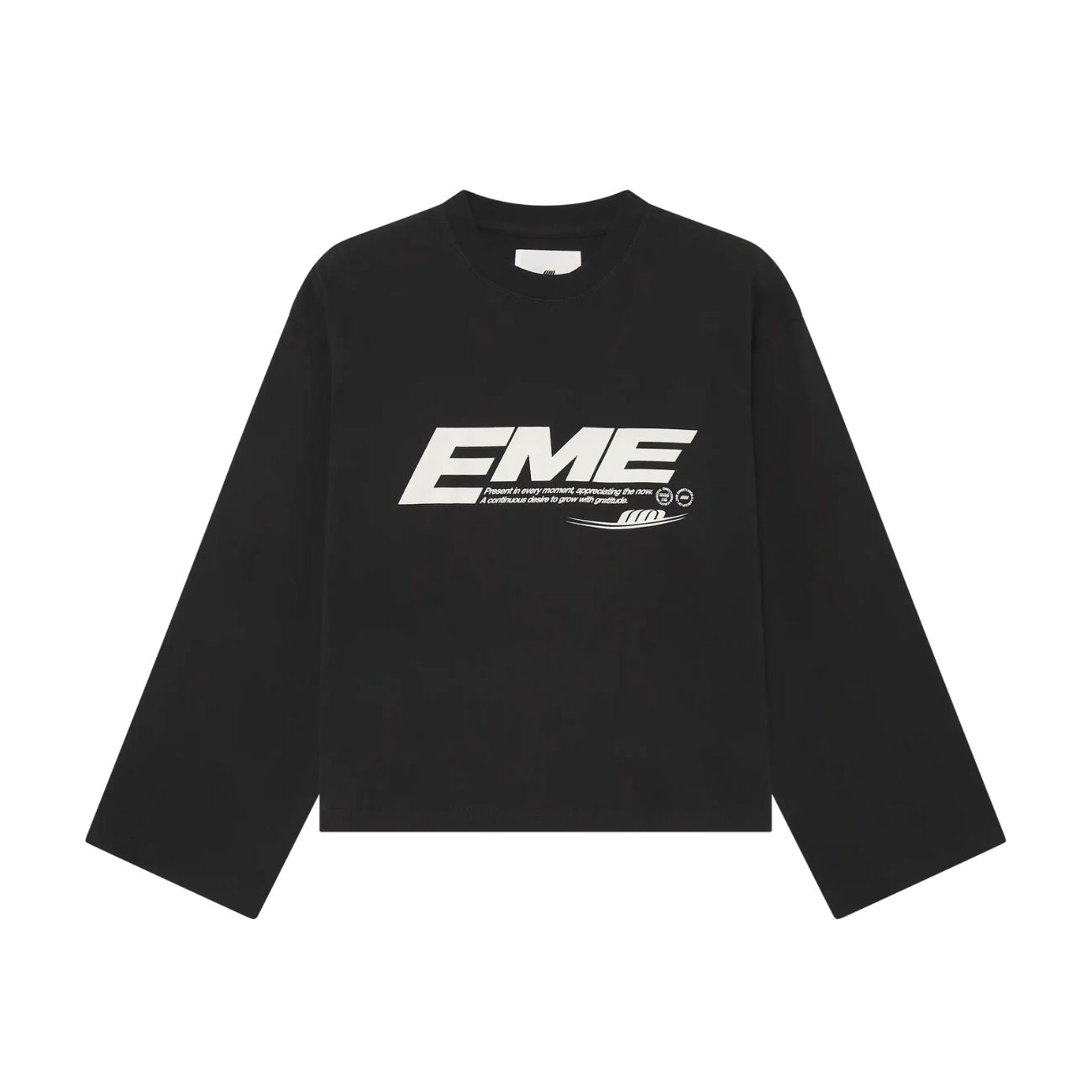 Polera Eme Studios Bound Black Long Sleeve Black