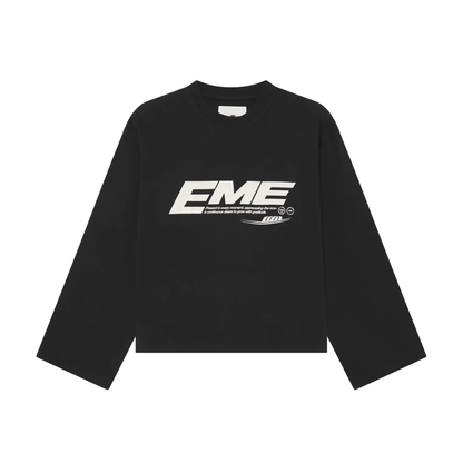 Polera Eme Studios Bound Black Long Sleeve Black
