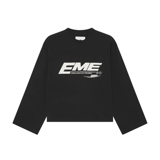 Polera Eme Studios Bound Black Long Sleeve Black