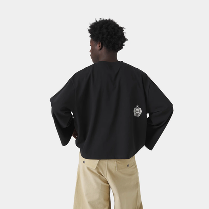 Polera Eme Studios Bound Black Long Sleeve Black