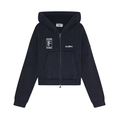 Sweater Scuffers Signal Dark Knit Zipper