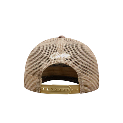 Gorro Corteiz Island Puff Print Trucker Forest Camo