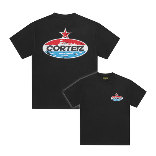 Polera Corteiz Motor Heavyweight Black