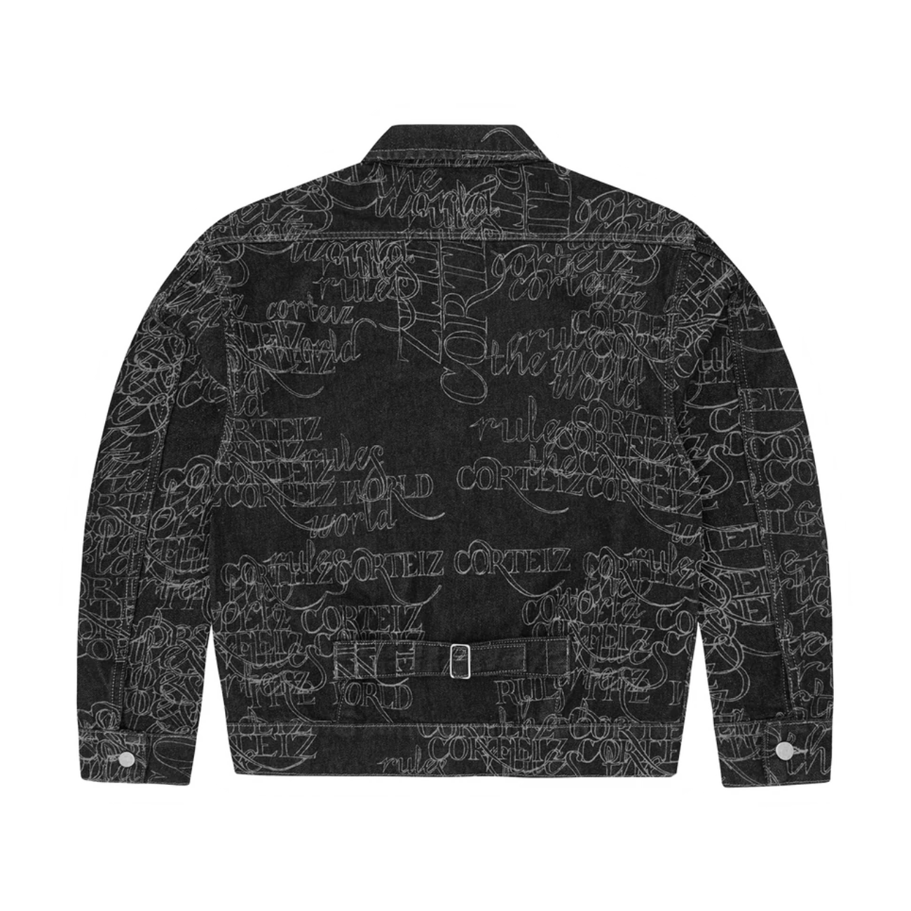 Chaqueta Corteiz Handwritten Denim Trucker Black