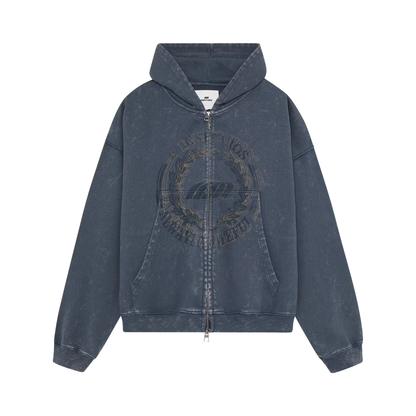 Poleron Eme Studios Min Ombre Blue Full Zip