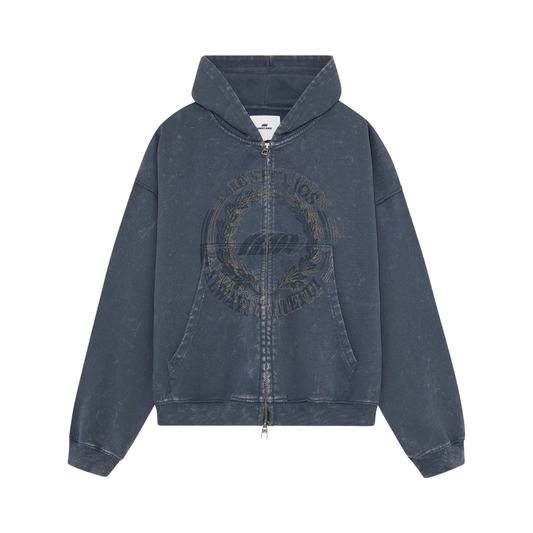Poleron Eme Studios Min Ombre Blue Full Zip