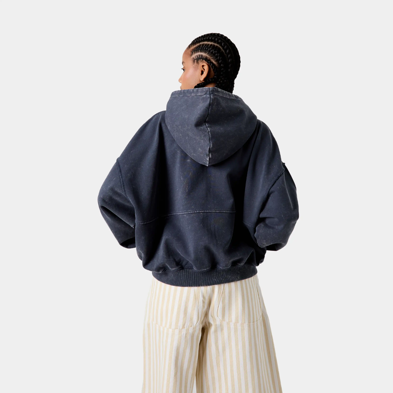 Poleron Eme Studios Min Ombre Blue Full Zip