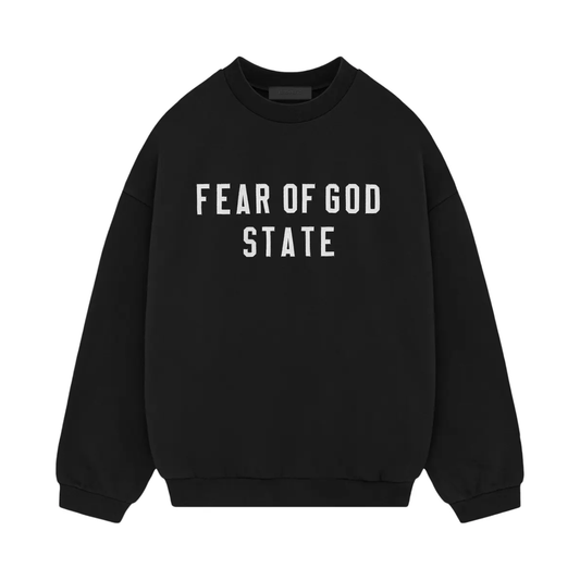 Poleron Essentials Heavy Fleece Crewneck Black FW24 - L