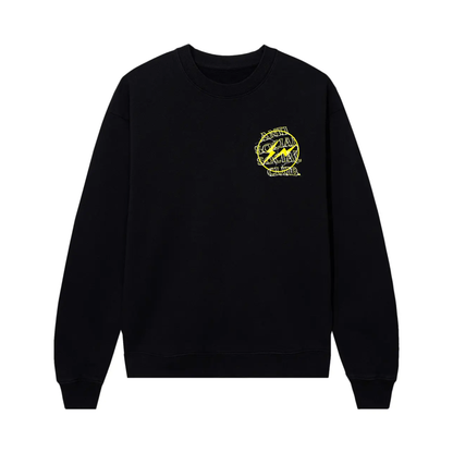 Poleron ASSC x Fragment Bolt Crewneck Black/Yellow