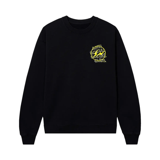Poleron ASSC x Fragment Bolt Crewneck Black/Yellow